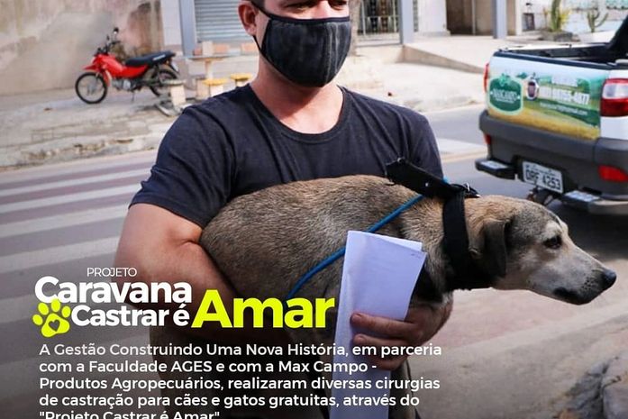 Prefeitura de Olho d'Água do Casado PROJETO CARAVANA CASTRAR É AMAR