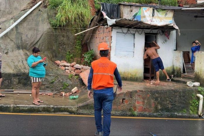 Em oito dias, já choveu mais da metade do esperado para o mês, aponta Defesa Civil de Maceió