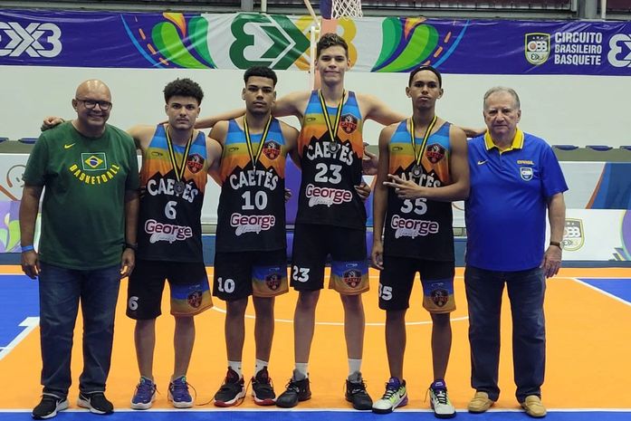 Equipe miguelense Caetés ficou em 3° lugar no Circuito Brasileiro de Basquete 3x3