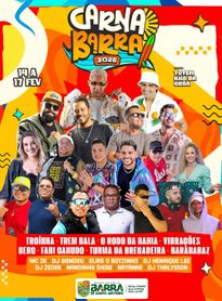 CarnaBarra 2026 confirma grandes atrações e promete quatro dias de festa na Ilha da Crôa