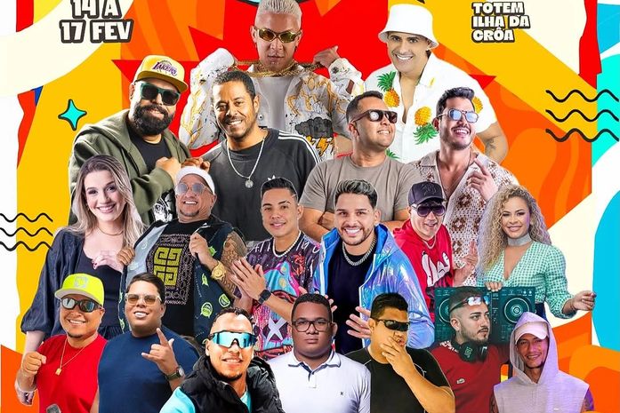 CarnaBarra 2026 confirma grandes atrações e promete quatro dias de festa na Ilha da Crôa