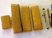 Material apreendido pelos policiais civis e militares.