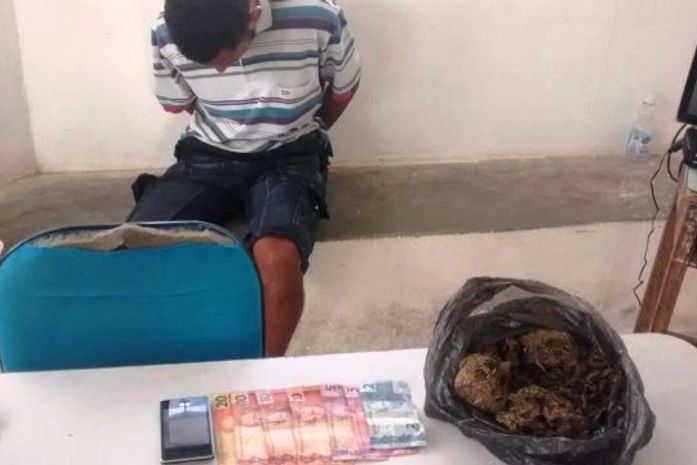 Acusado preso com entorpecente