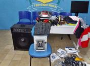 Guarda civil recupera material roubado de lojas e escola 