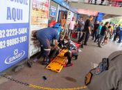 Homem foi baleado nas imediações do terminal rodoviário