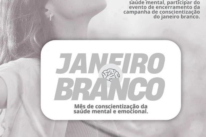 Saúde de Tanque d’Arca vai encerrar Janeiro Branco com evento de conscientização da saúde mental
