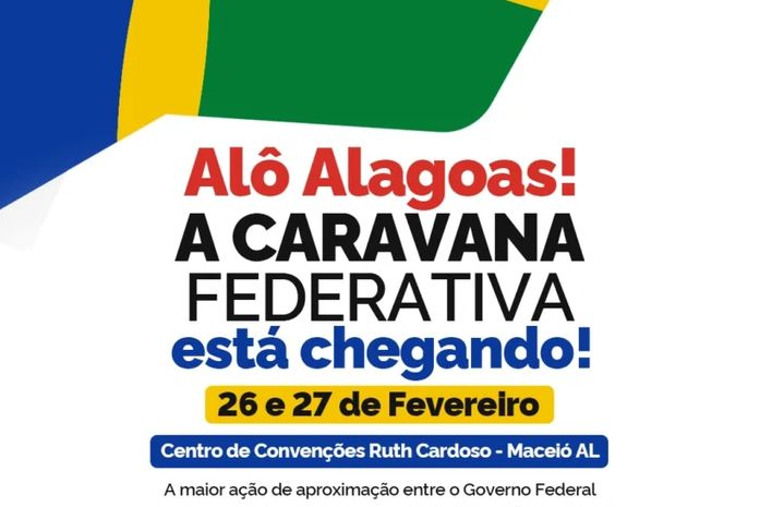 Equipes municipais podem se inscrever para a Caravana Federativa que acontece na próxima semana em Alagoas