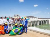 Presidenta Dilma Rousseff durante cerimônia de entrega da Estação de Bombeamento EBI-1, do Projeto de Integração do São Francisco, em Cabrobó