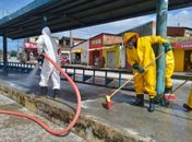 Prefeitura mantém ações de desinfecção para prevenir a covid-19