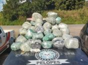 Droga apreendida dentro de veículo em São José da Laje