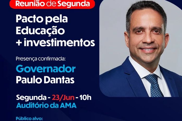 AMA recebe Governador Paulo Dantas para fortalecer Pacto pela Educação