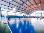 Profissionais e alunos de escola do Salvador Lyra celebram conquista de novo Ginásio Poliesportivo