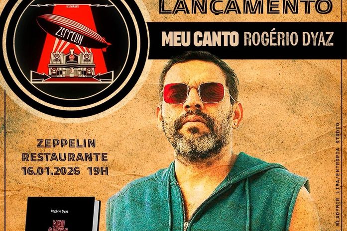 Lançamento do livro “Meu Canto” de Rogério Dyaz ocupa o Zeppelin no Centro de Maceió