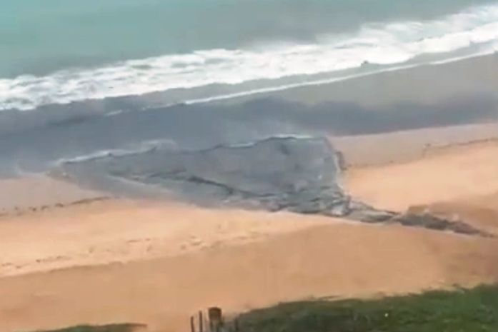 Língua suja em Guaxuma