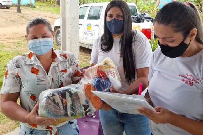 Assistência Social de Santana do Mundaú realiza entrega de cestas nas comunidades quilombolas