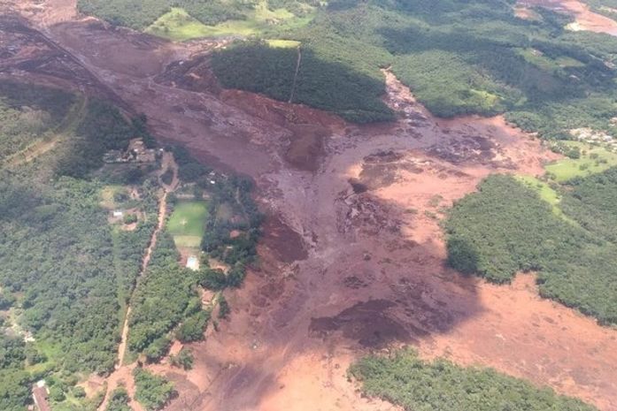 Barragem da Vale se rompe em Brumadinho, Região Metropolitana de Belo Horizonte
