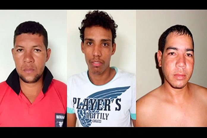 José Marcos dos Santos Meneses, Fábio Farias e Charles Buique dos Santos