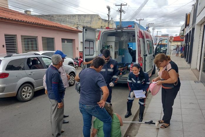 Acidente envolvendo idosa em Arapiraca