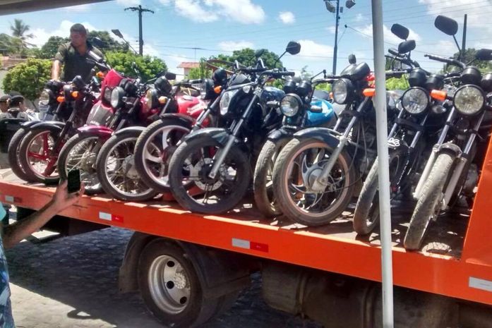 Batalhão de Trânsito de Alagoas apreende 16 motocicletas
