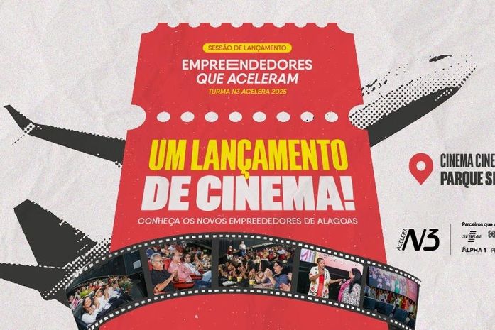 Lançamento em cinema apresenta força criativa de negócios alagoanos