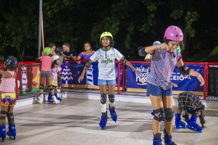 Pistas de patinação garantem diversão no Vergel, Biu e orla da Pajuçara