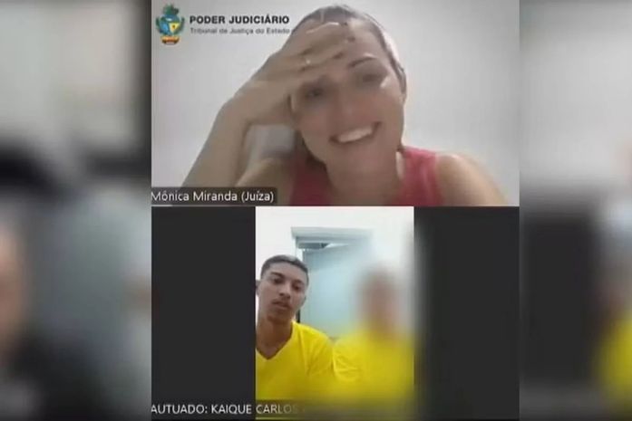 Juíza brinca ao reencontrar preso em audiência: “Aqui de novo?”