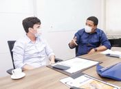 Júlio Cezar e Marcius Beltrão discutem fortalecimento do Polo Multissetorial de Palmeira