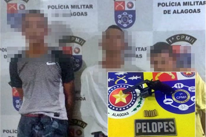 Trio suspeito de cometer assaltos é preso em São Miguel dos Campos