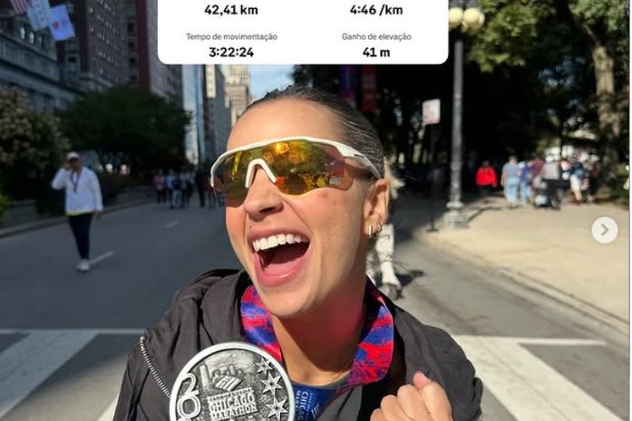 Alagoana Rapha Lins completa a Maratona de Chicago em 3h22min24s e leva o nome de Alagoas ao pódio da superação