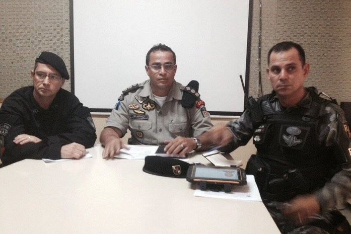 Major Enio Bolivar,Comandante Marcos Sampaio e Capitão Mário Palmeira