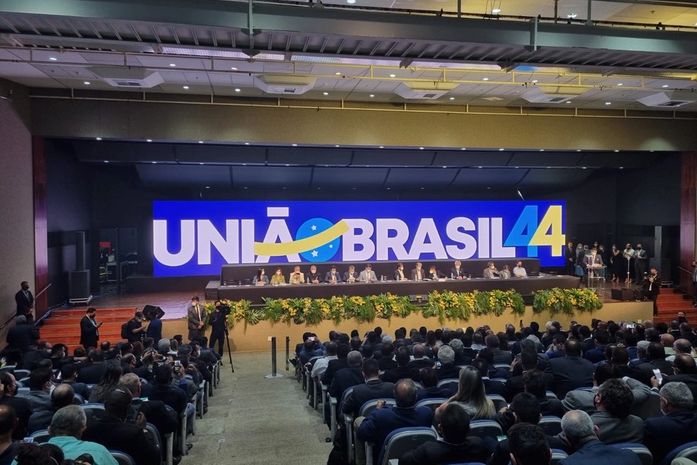 Convenção conjunta entre DEM e PSL, em Brasília, após aprovação da fusão entre os dois partidos