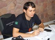 O delegado plantonista na 6ª Delegacia Regional de São Miguel dos Campos, Lucimério Barros Campos.