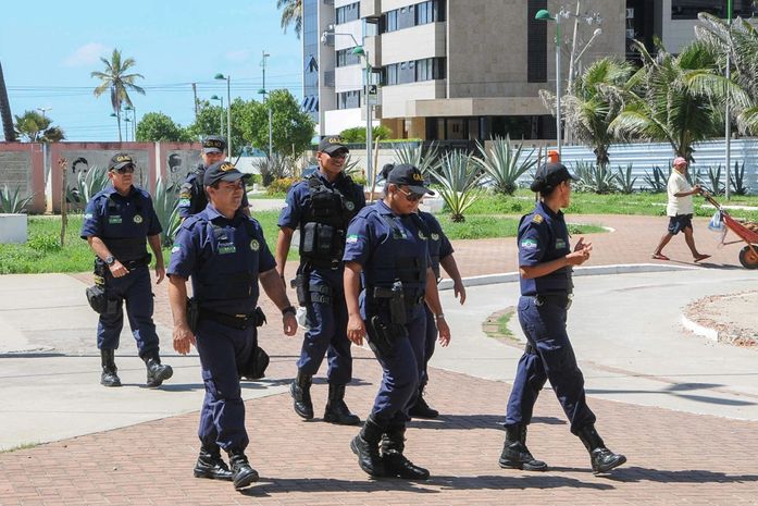 Guardas municipais no Vera Arruda