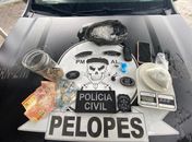 Integrante de facção é preso com cocaína e outro com espingarda em União dos Palmares
