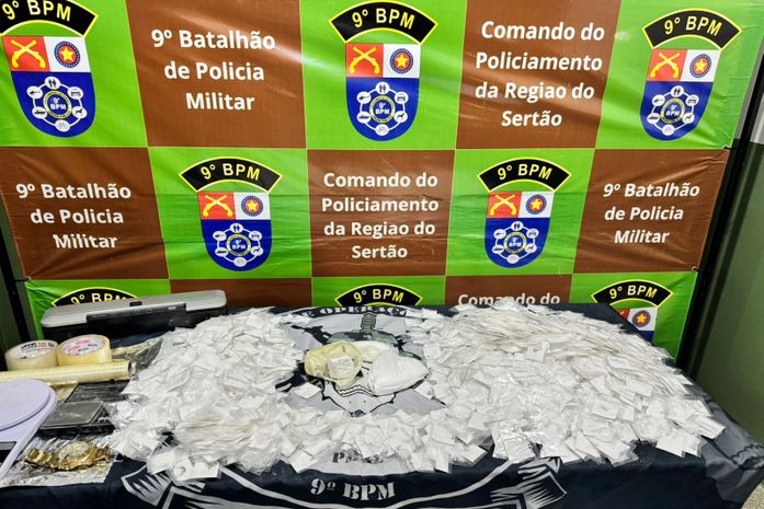 Cocaína avaliada em R$ 50 mil é retirada de circulação às vésperas do carnaval no Alto Sertão