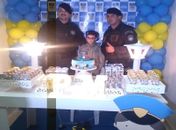 Militares do CISP de Viçosa prestigiam aniversário de criança de quatro anos