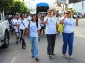 Secretaria da Mulher de São Miguel dos Campos realiza “apitaço” para alertar sobre violência doméstica