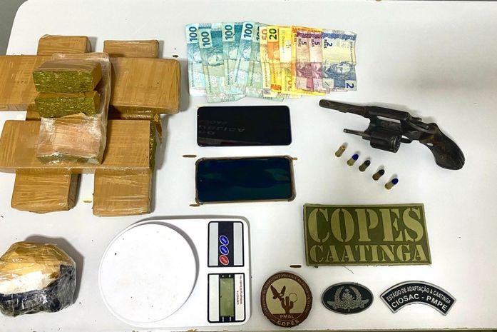 Três são presos com armas e drogas durante ações da PM em Maceió e no Sertão