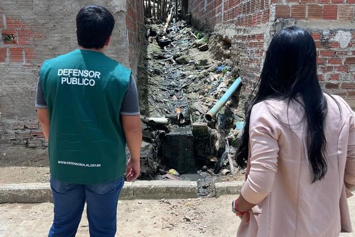 DPE constata falta de saneamento básico em Branquinha após vistoria