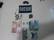 Material apreendido com o menor