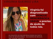 Virgínia precisa de doação de plaquetas