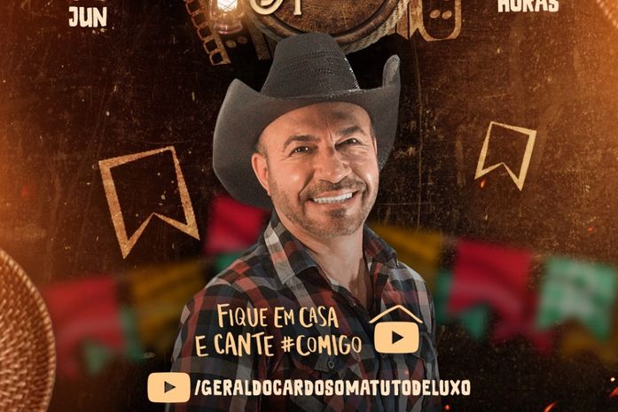 Forrozeiro Geraldo Cardoso promove live solidária