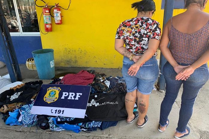 PRF prende duas mulheres por furto em loja de shopping