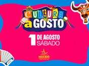 Cultura a Gosto leva atrações gratuitas a três pontos de Maceió neste sábado; confira a programação