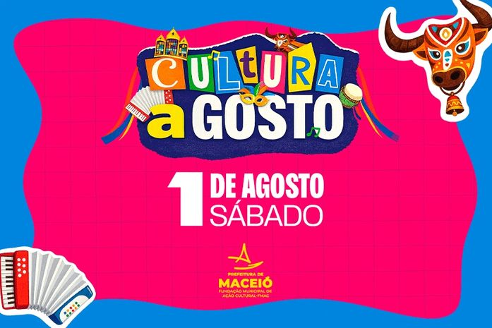 Cultura a Gosto leva atrações gratuitas a três pontos de Maceió neste sábado; confira a programação