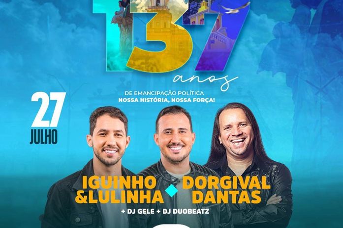Prefeita Angela Vanessa anuncia diversas inaugurações, e shows com Dorgival Dantas, Iguinho e Lulinha nos 137 anos de emancipação política de São José da Laje
