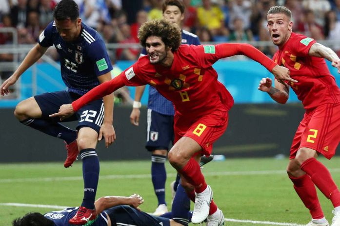 Bélgica vence Japão com gol no último minuto e enfrenta o Brasil