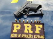 Homem é preso pela PRF por porte ilegal de arma
