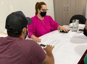 Tainá Veiga e equipe definem últimos detalhes do novo complexo esportivo de Lagoa da Canoa