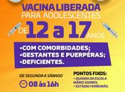 Pessoas com mais de 12 anos de grupos prioritários começam a ser vacinadas nesta quarta, 01